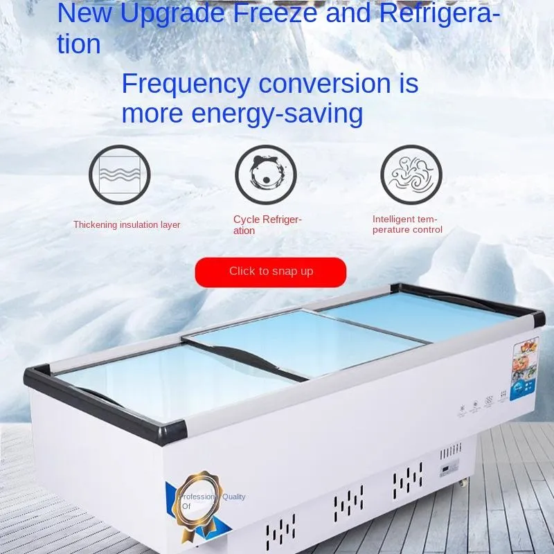 Supermarket Wholesale Commercial Combination Island Freezer Chest Refrigeration Equipment Freezers