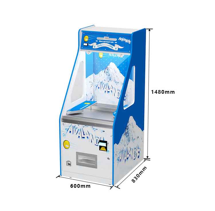 Eye-catching Single Coin Pusher, Coin & Bill Operated for Indoor Playground