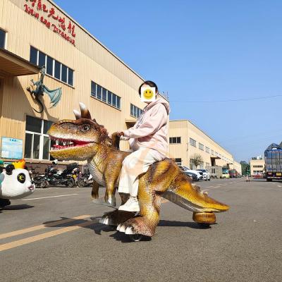 Dinosaure Scooter électrique animatronique Voyage télécommande pour centre commercial