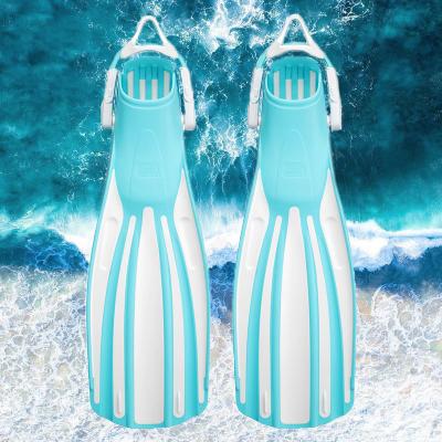 Adjustable Anti Slip Scuba Diving Flipper Highly Responsive With Rubber Strap