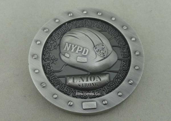 Zinc Alloy Personalized Coins Police Custom Challenge Coins By Brass Die Struck