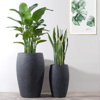 Los potes grandes de la planta cultivan un huerto los potes de Clay Pot Planter Set Outdoor de las macetas que las macetas del MGO cementan plantadores