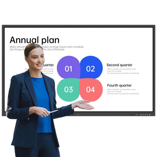 86-Inch Digital Interactive Whiteboard Panel Smart LCD Board for Education OEM Supplier 75/98/110 Inch Variants Classroom Use