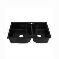 évier de cuisine en pierre de quartz hexagonal de bassin de 600mm au-dessus de compteur