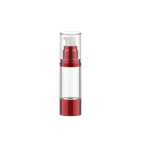 Vacuum bottle Cosmetic lotion bottle anodized vacuum bottle with large ring base Acrylic Airless Bottle