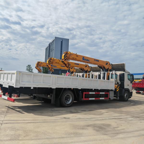 HINO 700 Truck Mounted Mobile Crane , XCMG 12Ton GSQS300-5 Straight Crane