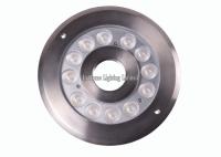 36w de aço inoxidável conduziu a luz subaquática da luz DMX512 ip68 do anel da fonte