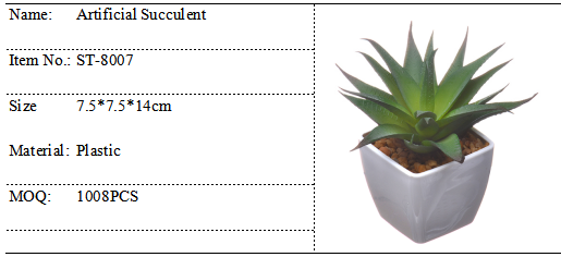 14cm Small Plant Artificial Succulents ,Fake Potted Succulents For Table Decoration