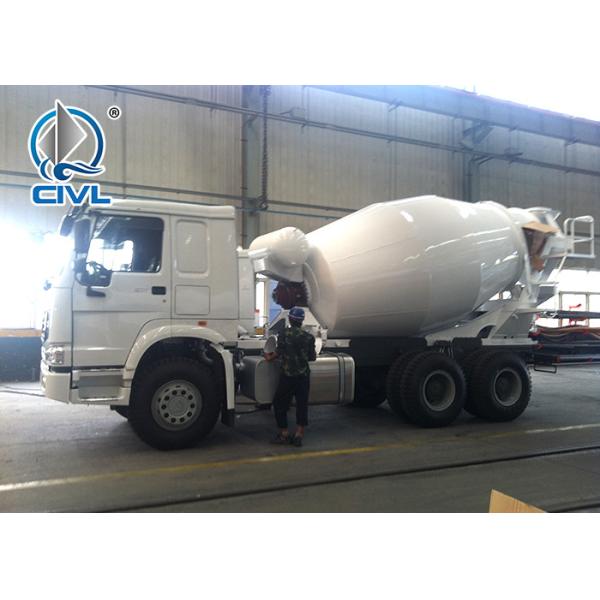 EUROII Sinotruk HOWO Mobile Concrete Mixer Truck with 10CBM tanker RHD 10 Wheels 336HP Engine
