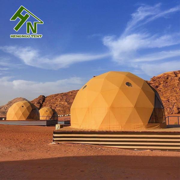 Full Accessories Desert Geodesic Dome Tent Wind Resistant 4 Season Resort House Tent