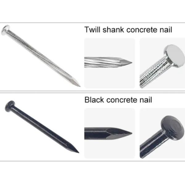 Закаленная сталь, прочная проволока, гвозди, прямая канавка