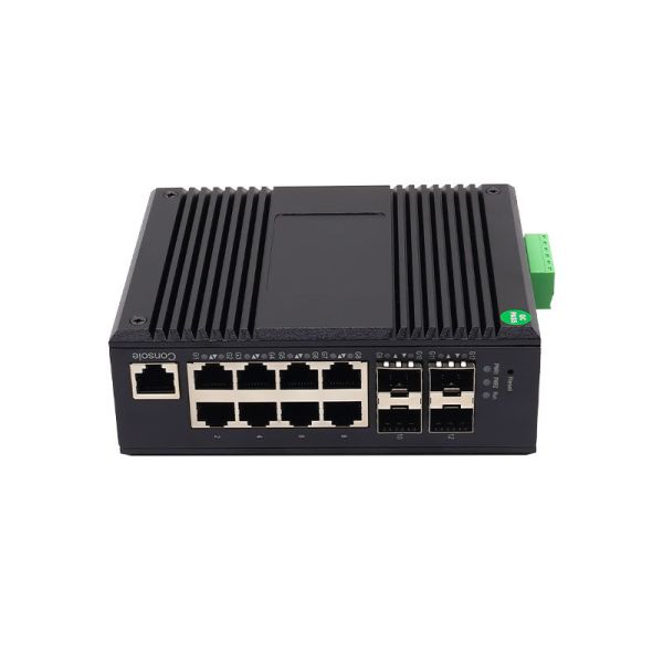  L2 Managed Industrial Gigabit Network Switch 8 Port RJ45 4 SFP