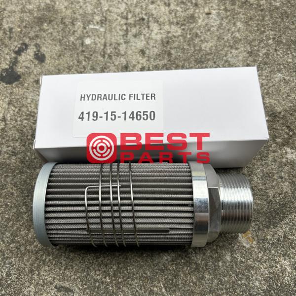 OEM Hydraulic Oil Inlet Filter Strainer 419-15-14650 4191514650 For Loader Gearbox WA380-3