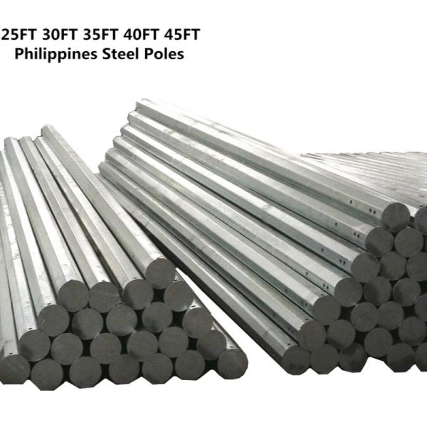 30FT 500KGF Metal Utility Pole Q355