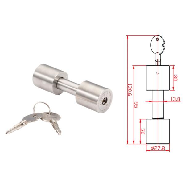 Trailer Parts Stainless Steel Trailer Hitch Pin Lock with Design