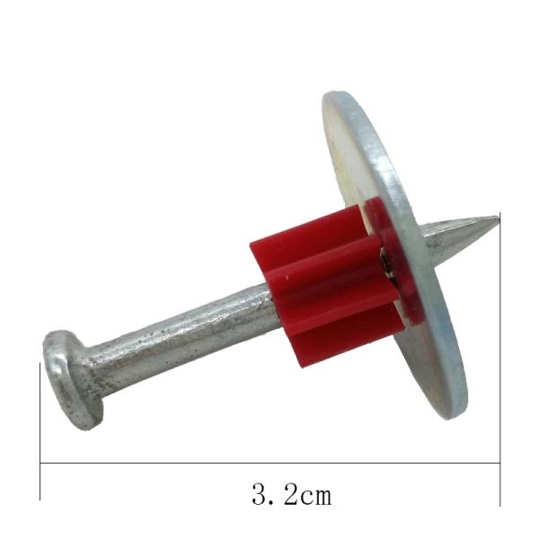 Direct Supply Power Actuated Concrete Nails with Flat Head and 25mm Washer Diameter