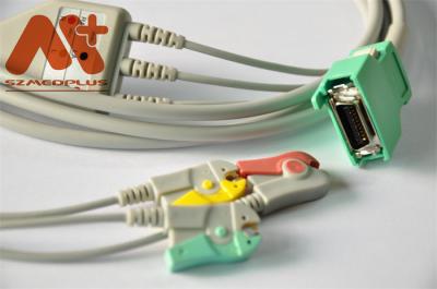 O grampo compatível de 3 ligações de Nihon Kohden Direto-conecta o cabo de ECG para OPV -1500