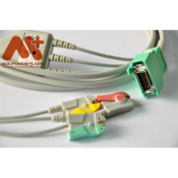 Зажим 3 руководств Nihon Kohden совместимый Непосредственн-соединяет кабель ECG на OPV -1500