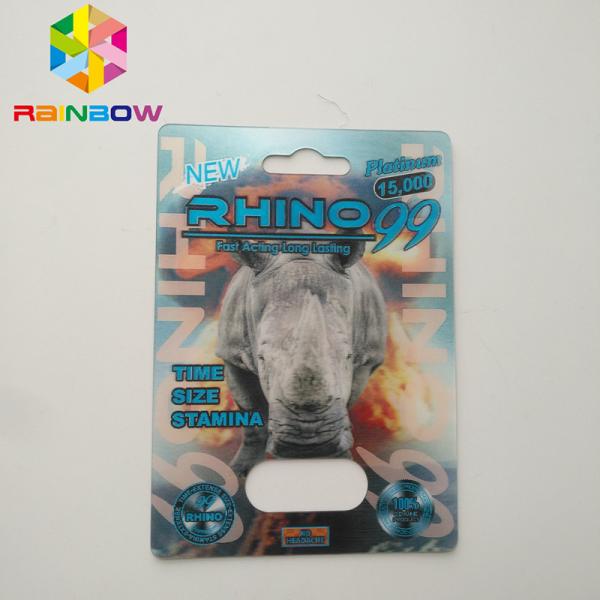 Отсутствие пакета волдыря головной боли упаковывая сексуальную коробку карты пакета носорога 69 капсулы таблетки