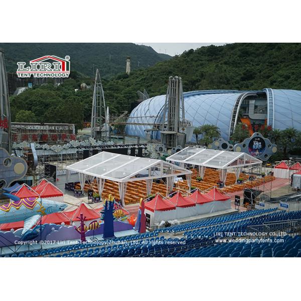15x15m Transparent Event Tents , Clear Roof Tents for 300~500 People Outdoor Events