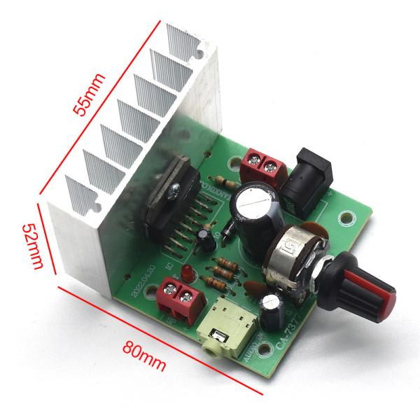 CA-7377 2.0 Channel Digital Audio Amplifier Module DC12V 2*35W TDA7377 AMP Chip Amplifier Board