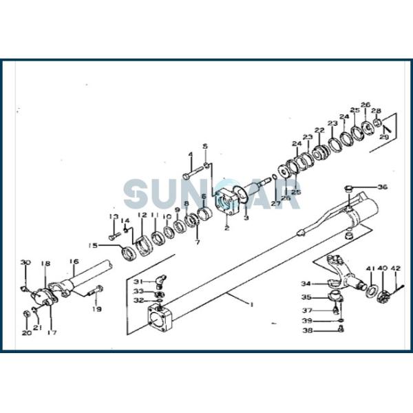 233-71-00151 набор уплотнения цилиндра переноса стороны 2337100151 лезвия для GD31-1