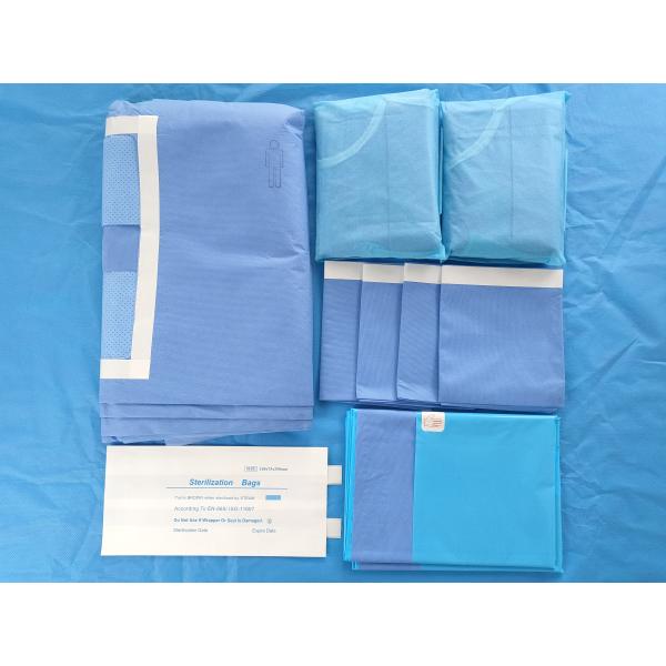 EO Estéril Disponible Cirugía Laparotomía Drape Pack OEM/ODM Spunlace No tejido