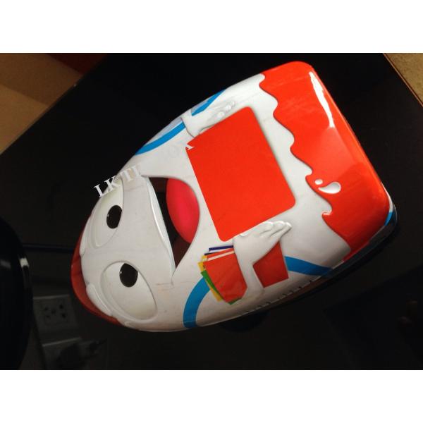 Caixa mais amável da lata do metal da alegria com bandeja do Pvc para dentro, empacotamento da lata do metal da forma do ovo