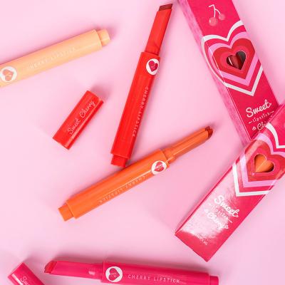 Heart Shaped Long Lasting Waterproof Lipstick Sexy Red Matte Creamy Lipstick 1.5g