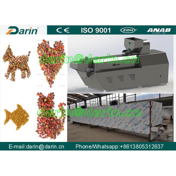 Multifunction Stainless Steel Dry Pet Food Machine Extruder Processing Line