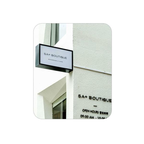 Custom Restaurant Cafe Led Illuminated Sign Led Light Box Signage Projecting Sign