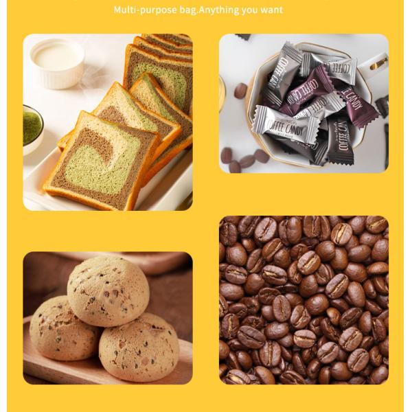 Золотая бумажная сумка с окном для домашнего хлеба