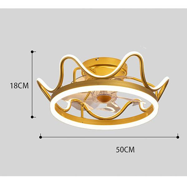 Living Room Modern Simple Ceiling Fan with Aluminum Iron Base and 20000 Working Hours
