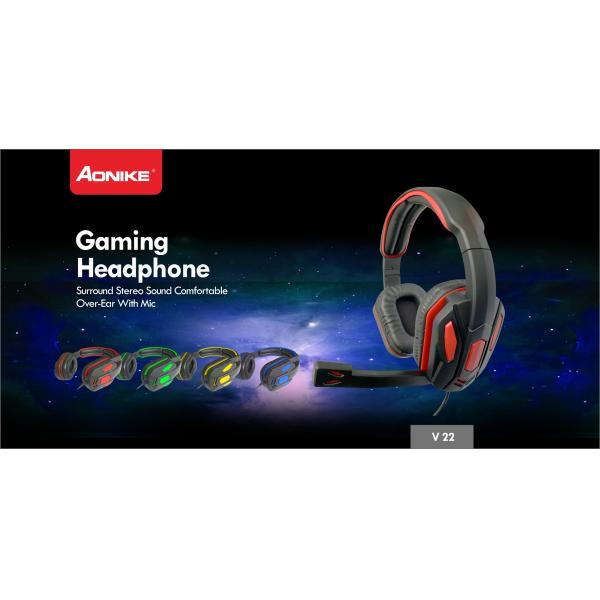 Связанный проволокой шлемофон 3.5mm/USB игры опционный