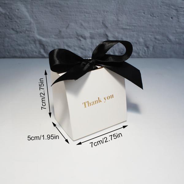 Customizable European Style Candy Boxes Gold Foil Gift Packaging Weddings Party