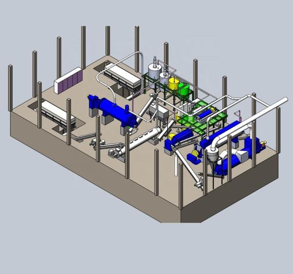 Industry Poultry Waste Rendering Plant / Animal Rendering Machine Cook Crush Process