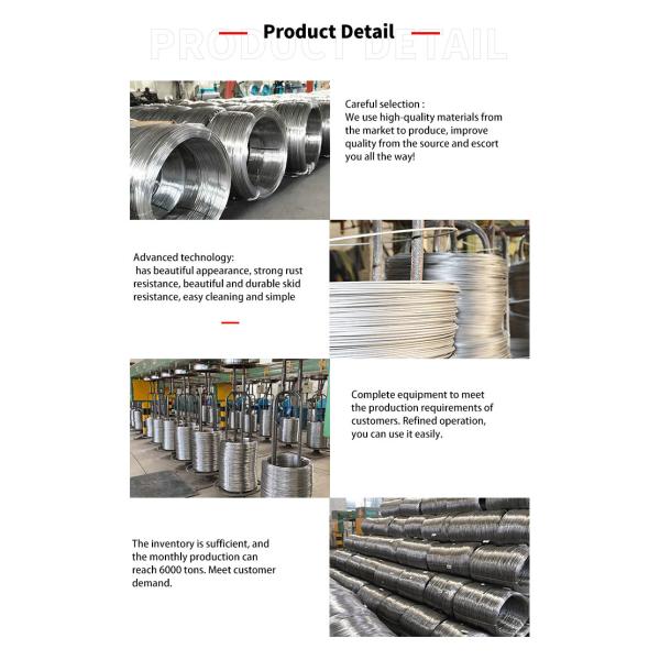 Astm 201 202 304 304l 316 316l 904l 1.6 Annealed Spring Ss High Tensile Stainless Steel Wire Rods