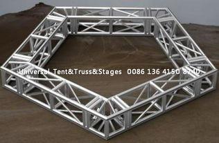 Mini Aluminium Lighting Truss Stand Pipe Outdoor Stage Box Roof Circle Truss Alu Cable Milos