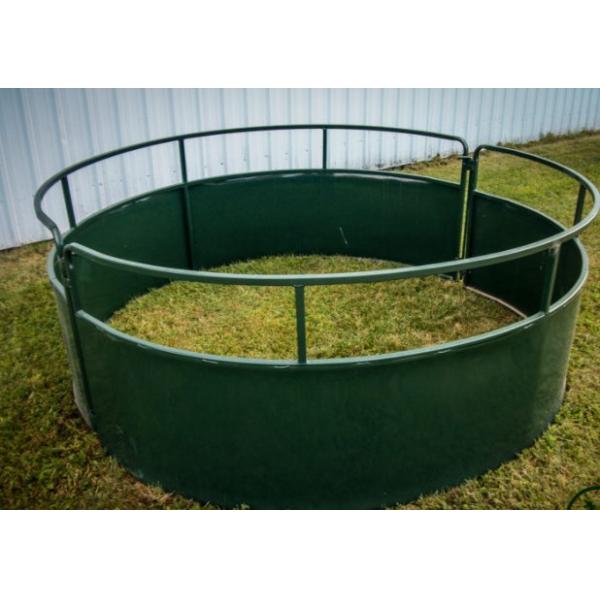 8ft Diameter Steel Pipe Galvanized Round Horse Bale Feeder Corrosion Protection