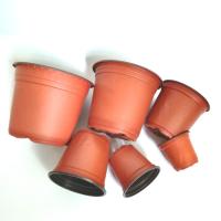 pp blister flower pot plastic flower pot two colours & flower pots