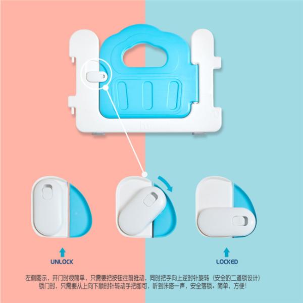 Folding Small Door Baby Play Yard Fence , Kids Safety Playpen SGS Approval