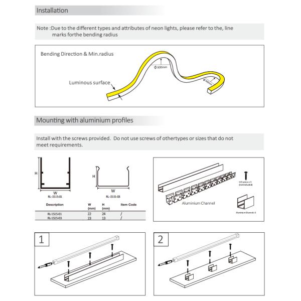 Tira de luces de neón LED flexible 2020 RGBW 2700K 3000K 4000K 6500K