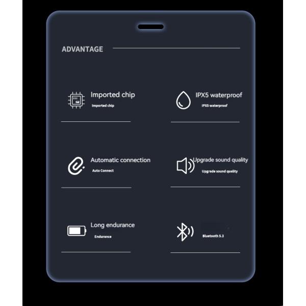 Беспроводные носимые стерео наушники с BT 5.3 и AI Call Noise Cancelling 30H Playtime