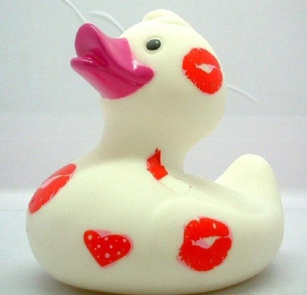 Dot Painting Multi Colored Rubber Ducks Toy , Custom Mini Blue Rubber Ducks RoHS