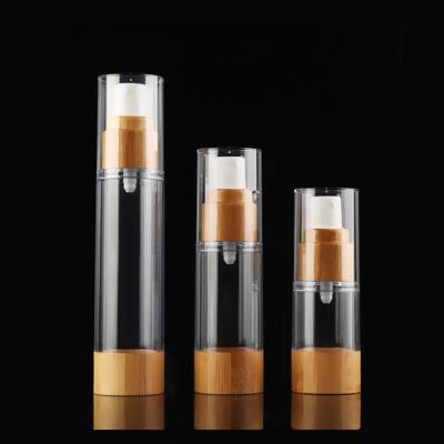O cosmético feito sob encomenda vazio de 15ml 30ml 50ml engarrafa o plástico claro para cuidados pessoais
