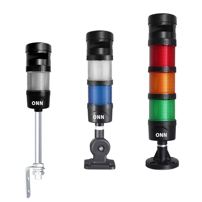 M4 Foldable LED Tower Light IP40 Rated Flashing Warning Signal Lamp AC DC12V For SMT Milling Machine