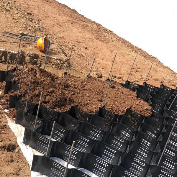 Steep Slope Protection Reinforcement Geocell for Parking Lot Soil Water Conservation
