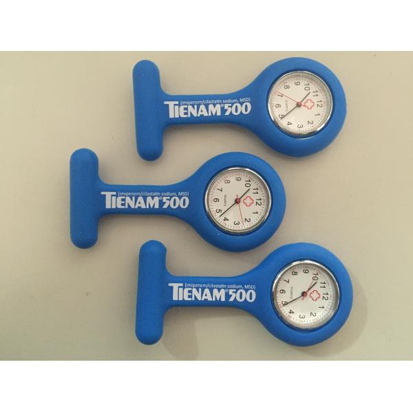 Personalized Dark Blue TIENAM Silicone Rubber Nurse Watch Fob Watch White Face ,For Promotion Gift