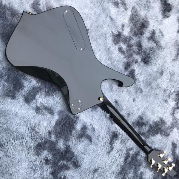 Grand Custom Gold Crack Mirror Paul PS10LTD Guitar Ice Man White Binding Electric Guitar