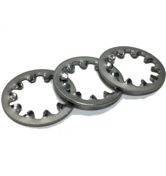 Тип нержавеющая сталь j Serrated пружинные шайбы с внутренними зубами DIN6798